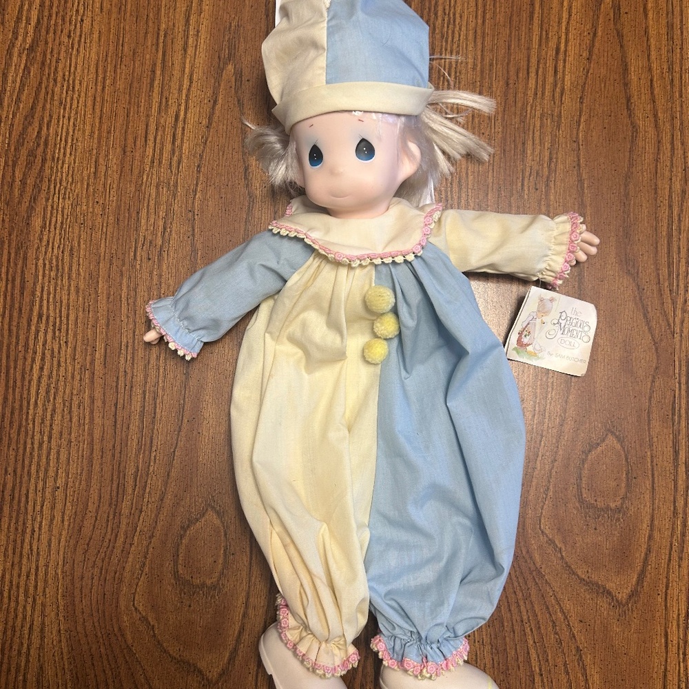 Precious Moments vintage pajama bag doll with tags.